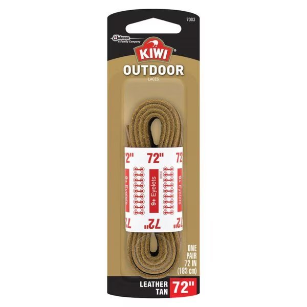 Boot Lace Brn Lthr Kiwi 72In, Kiwi, Mfr#: 70453